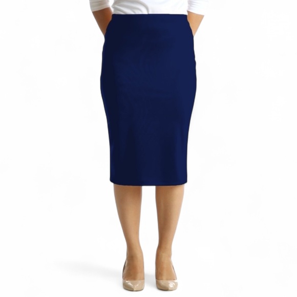 Jade Makenzie Apparel Women’s Ladies Riley Lined Skirt Modest Royal Blue Size XS - Picture 1 of 10
